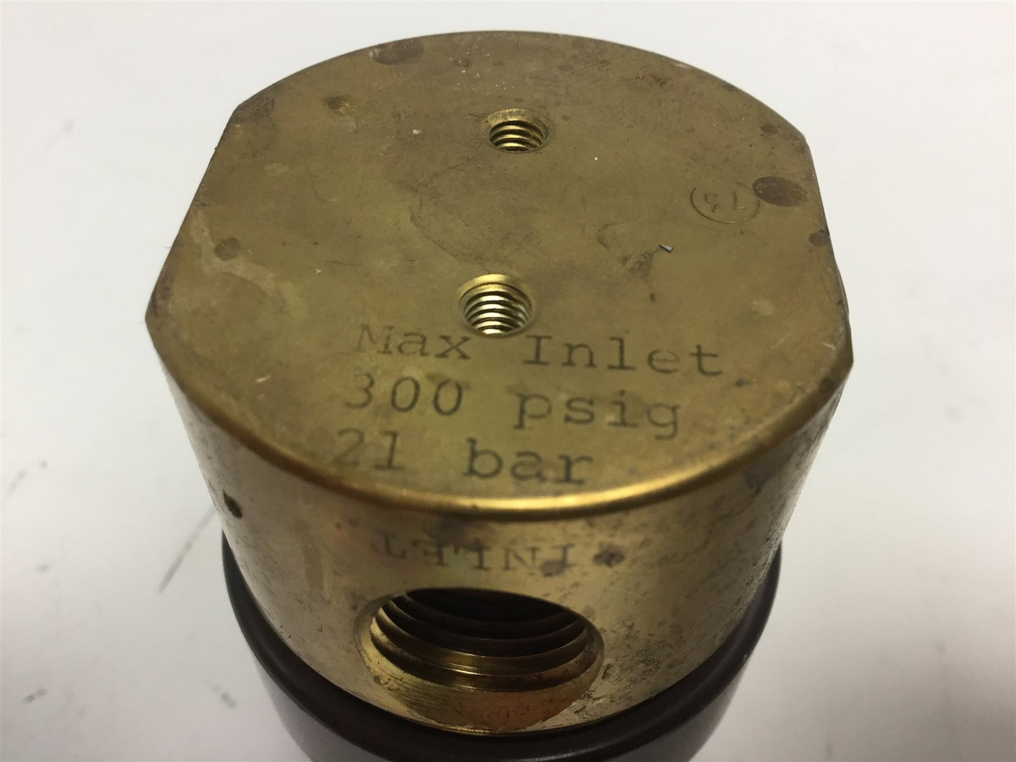 Used GO PR5-2A41D5I711 SS Diaphragm Brass Pressure Regulator 3/8" NPT, 0-250psi
