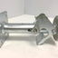 Used Hamilton TL-8J Floor Truck Lock Extended Height: 9.5" Plate: 4"x4.5" Zinc Plated