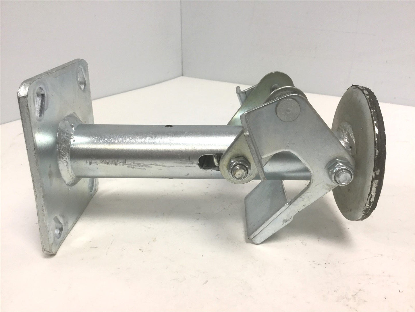 Used Hamilton TL-8J Floor Truck Lock Extended Height: 9.5" Plate: 4"x4.5" Zinc Plated