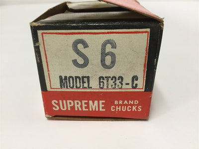 New Supreme Chuck 6T33C Chuck Sleeve, 33 Taper, Range: 0" - 1/2", OD: 2.01"