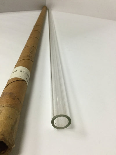 New – Open box Glass Tubing, Length: 31.25", Inside Diameter: 0.465", Outside Diameter: 0.61"
