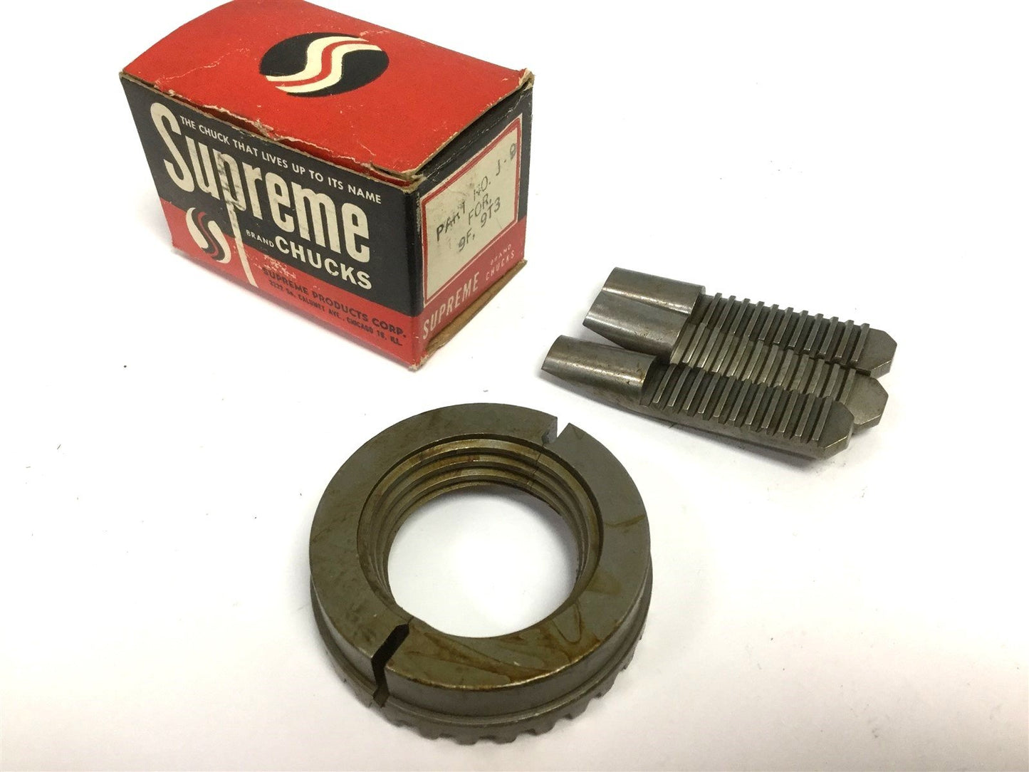 New Supreme J-9 Jaw And Nut Rebuild Kit for 9F, 9T3 Chucks, Collar OD: 2.431"