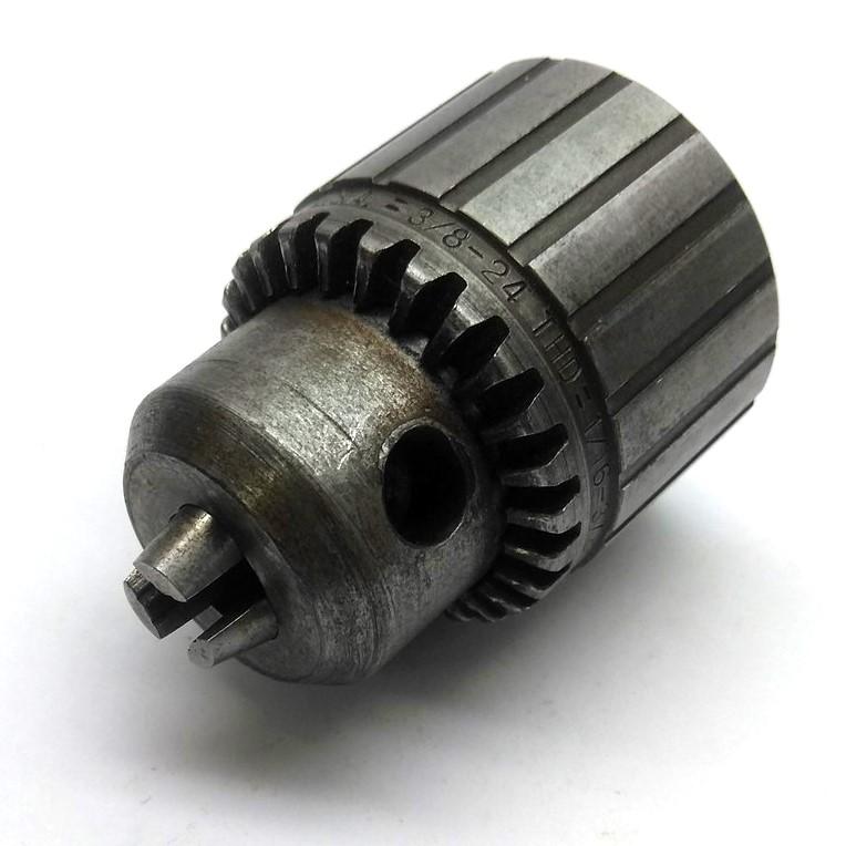 Used Jacobs Chuck 22BA Drill Chuck, 1/16-3/8" Capacity 3/8"-24 Mounting Threads