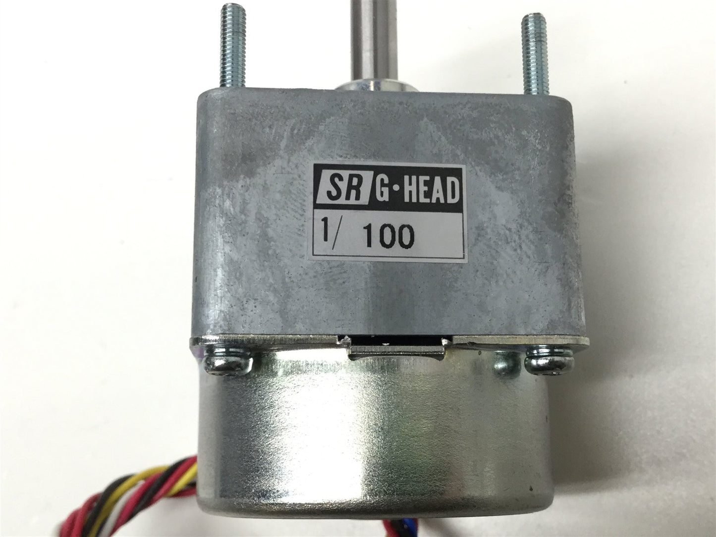 Used Kyoei Tsushin PK 43 E Stepping Motor 12VDC, 4-Phase, 15deg/step, 100:1 Gear Head