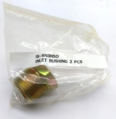 New Fuji IB-6N3NS0 Inlet Bushing, 3/4"NPT to 3/8"NPT, For FV-7-2M