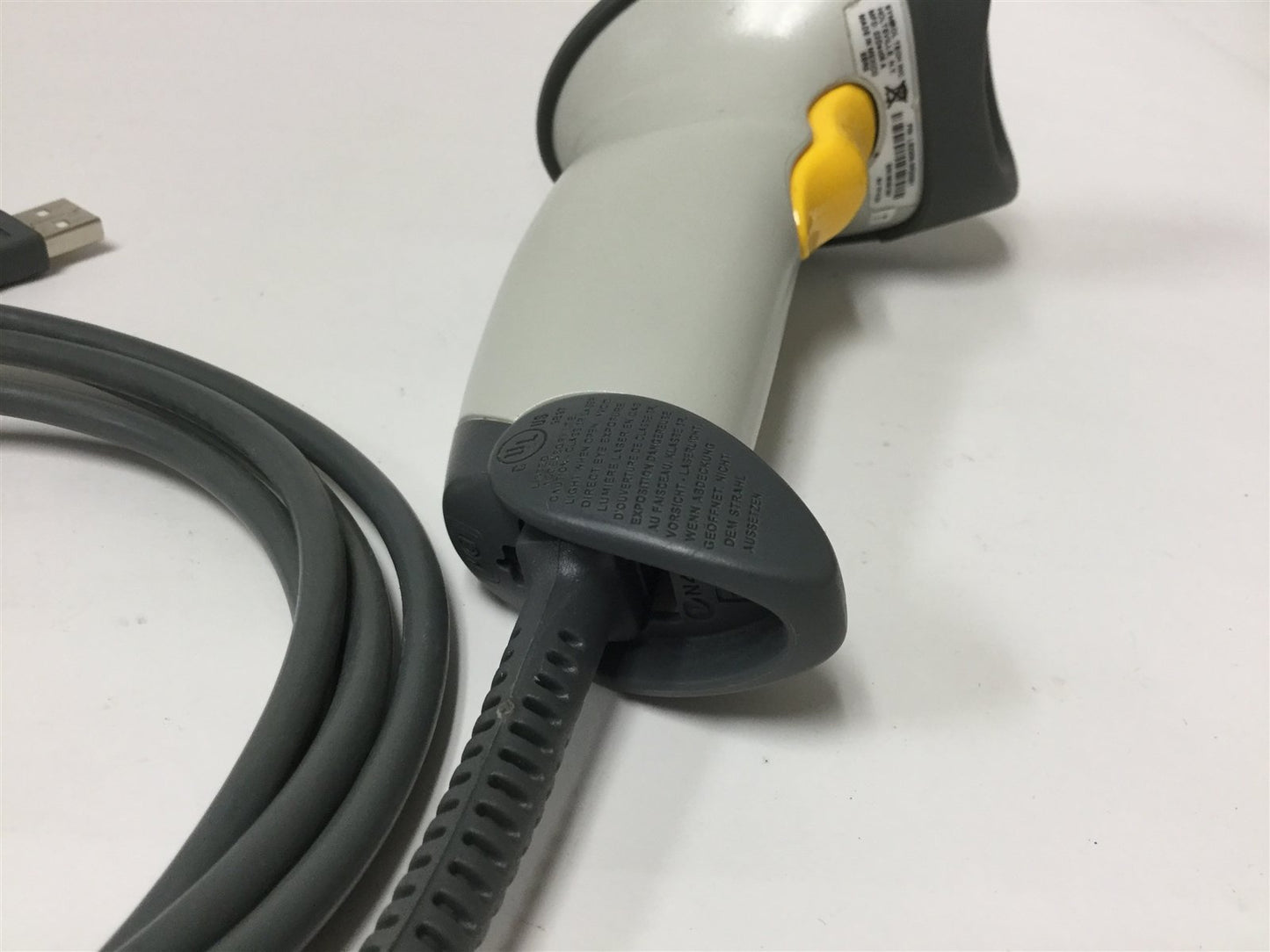 Used Symbol LS2208-SR20261 Handheld Barcode Scanner, Power: 5VDC 0.2A, 650nm Laser