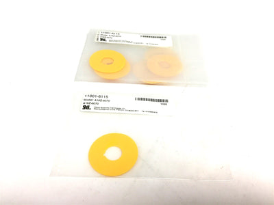 New Lot of 9 New Omron A16Z-5070 Emergency E-Stop Pushbutton Yellow Nameplate