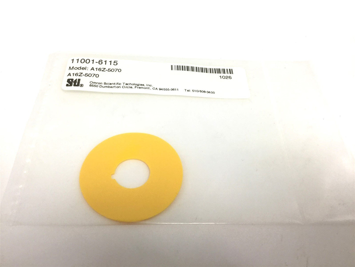 New Lot of 9 New Omron A16Z-5070 Emergency E-Stop Pushbutton Yellow Nameplate