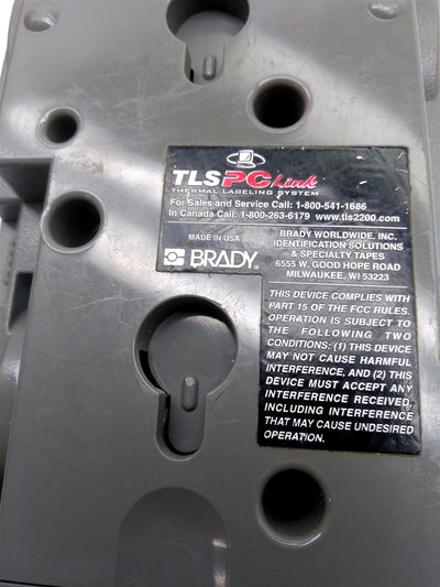 Used Brady TLS PC LINK Thermal Label Printer *No Label Cutter & Broken Ribbon Lever*