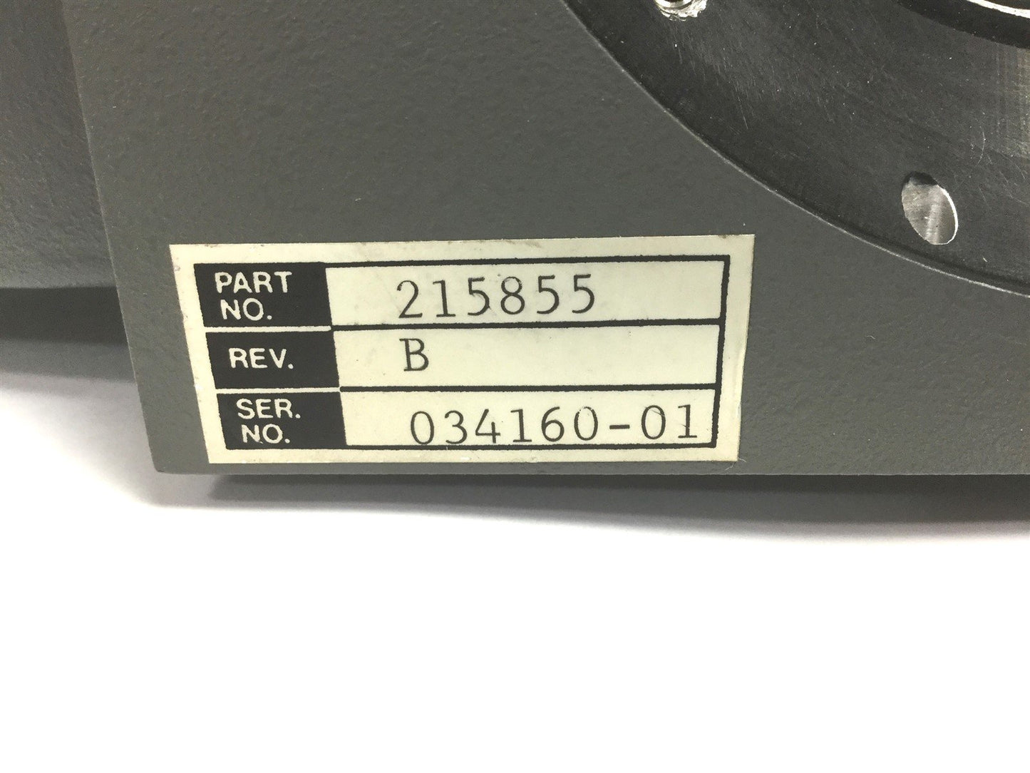 Used Excel Control Laser 215855 Rev B Scanhead For Marking Laser 034160-01, No Lens