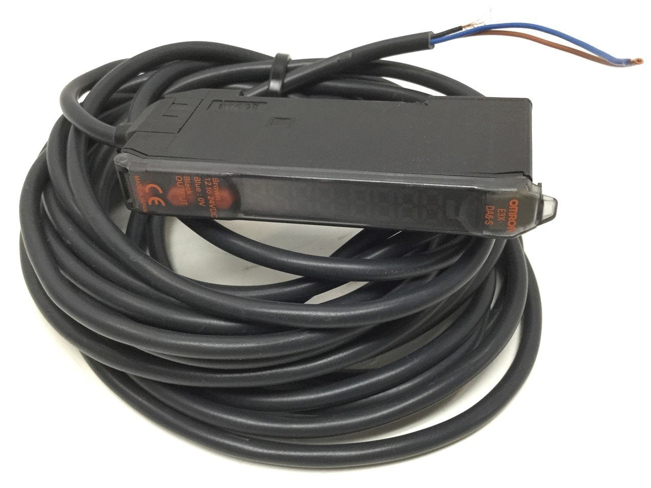 Used Omron E3X-DA6-S Digital Fiber Optic Sensor Photoelectric Switch NPN 12-24VDC