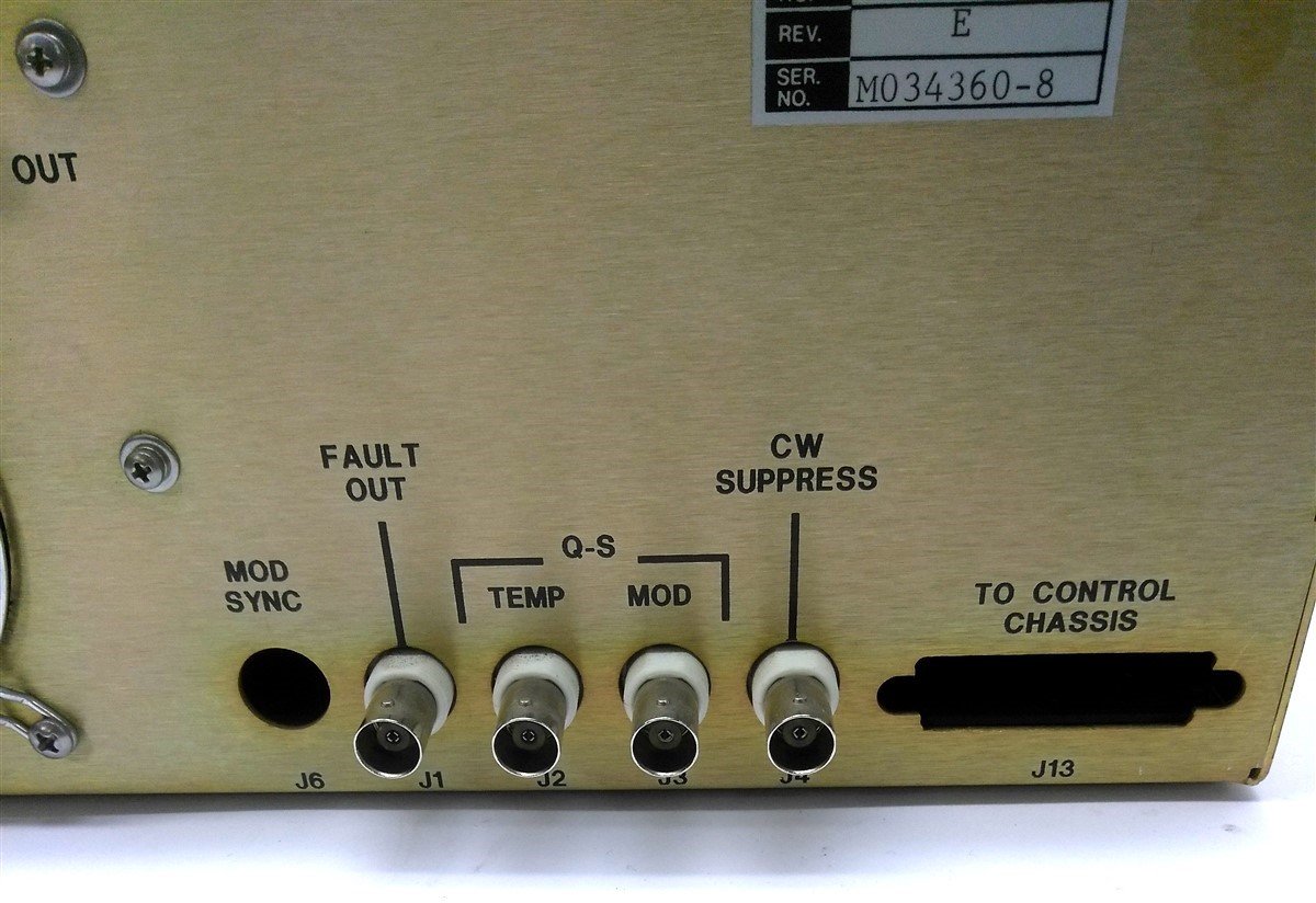 Used Excel Laser Company 0103-02362 Radio Frequency Generator, 70W, For Signature