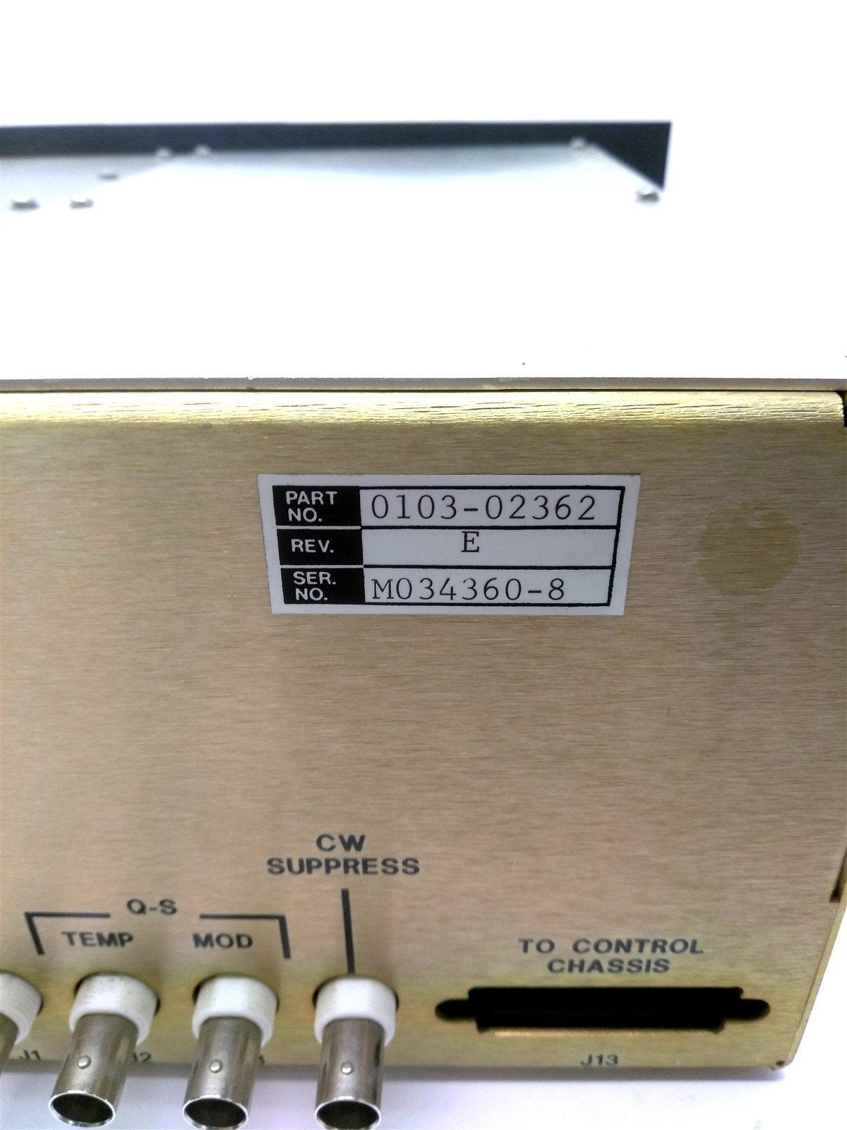 Used Excel Laser Company 0103-02362 Radio Frequency Generator, 70W, For Signature