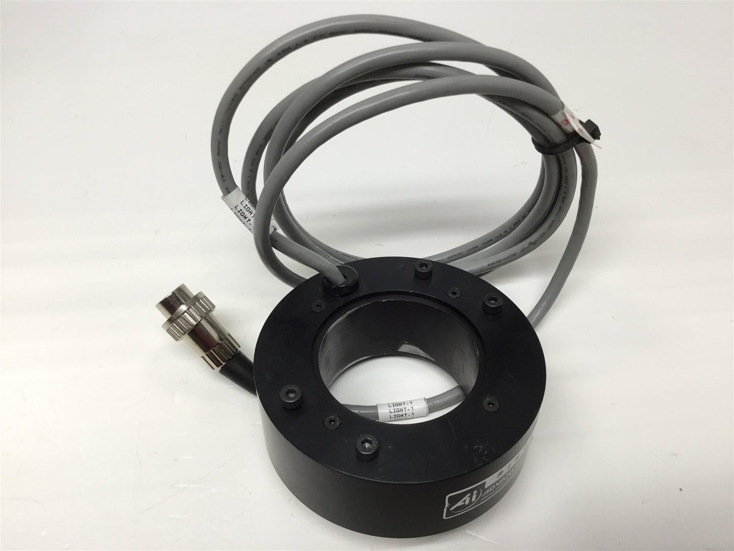 Used Advanced Illumination RL4260 Red LED Medium Aimed Bright Field Ring Light, 24VDC