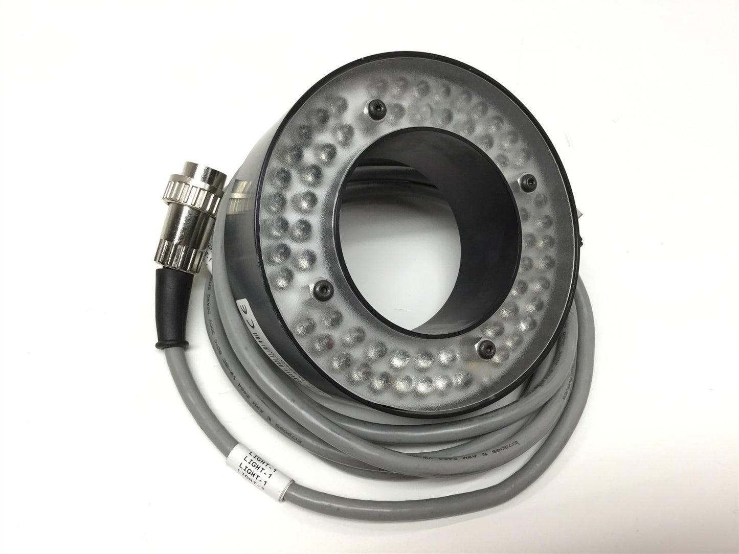 Used Advanced Illumination RL4260 Red LED Medium Aimed Bright Field Ring Light, 24VDC