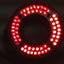 Used Advanced Illumination RL4260 Red LED Medium Aimed Bright Field Ring Light, 24VDC
