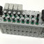 Used Bank of 8 Numatics 052BBDZ2ML, 052BA4Z2ML Solenoid Valves w/ Manifold 24VDC