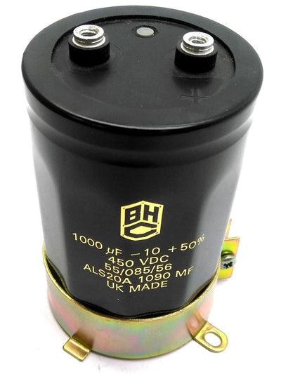 Used BHC ALS20A 1090 MF Capacitor 1000uF - 10 + 50%, 450VDC