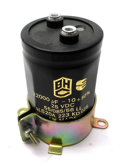 Used BHC ALS20A 223 KD 025 Capacitor 22000uF - 10 + 50%, 25VDC