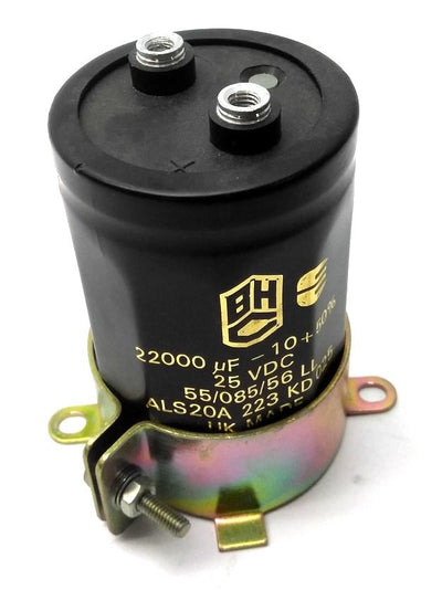Used BHC ALS20A 223 KD 025 Capacitor 22000uF - 10 + 50%, 25VDC