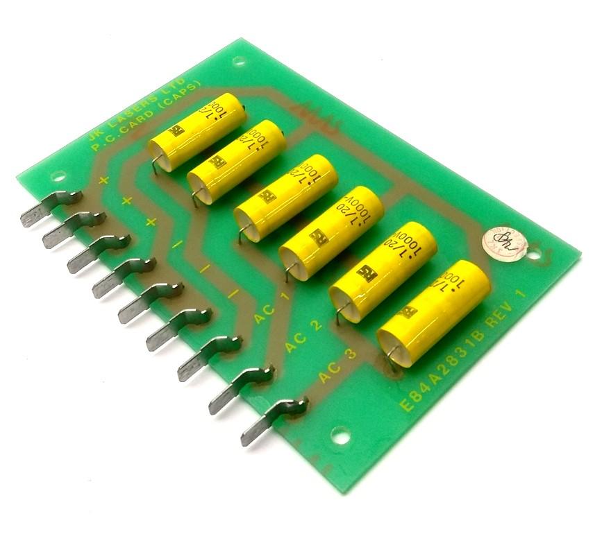 Used JK Lasers LTD E84A2831B Rev 1 P.C. Card (Caps) S2k, X41020/1007, C4201-C4206
