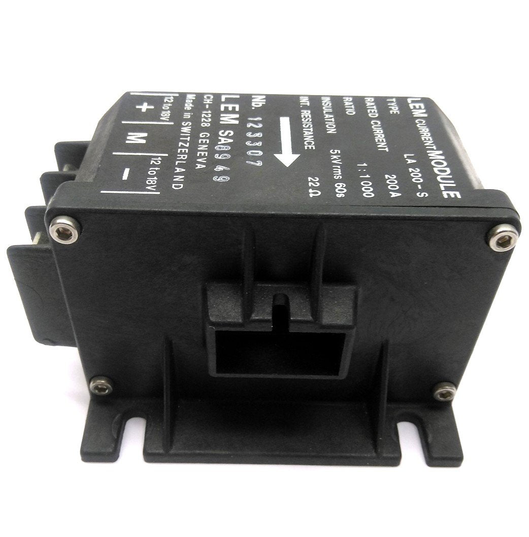 Used LEM LA 200-S Current Transducer, 200A, 22 Ohm Internal Resistance, 1:1000 Ratio