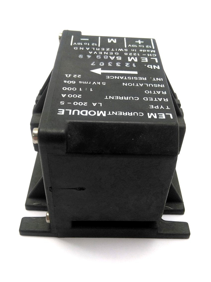 Used LEM LA 200-S Current Transducer, 200A, 22 Ohm Internal Resistance, 1:1000 Ratio