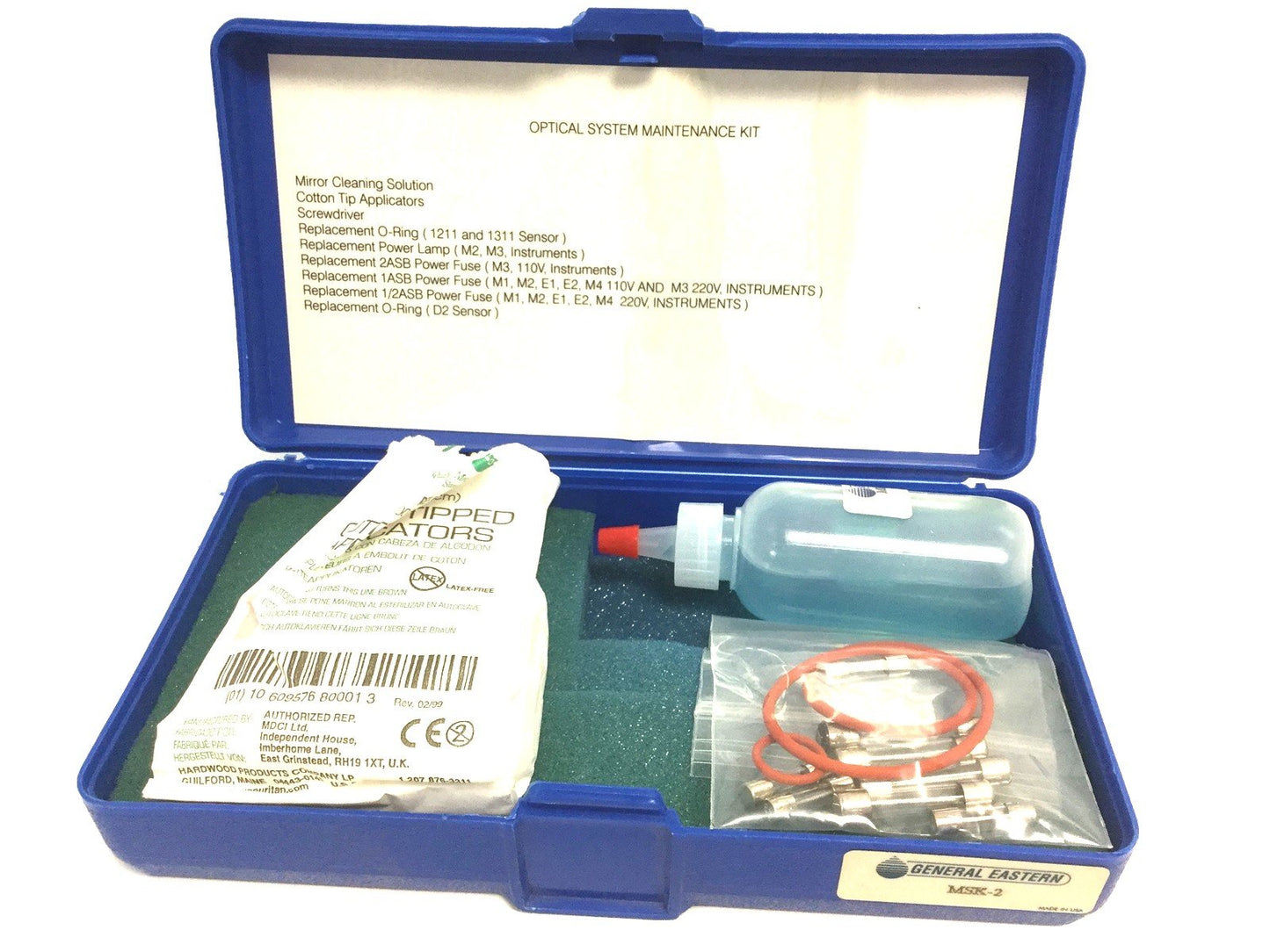 Used General Eastern MSK-2 Optical System Maintenance Partial Kit Parts Missing