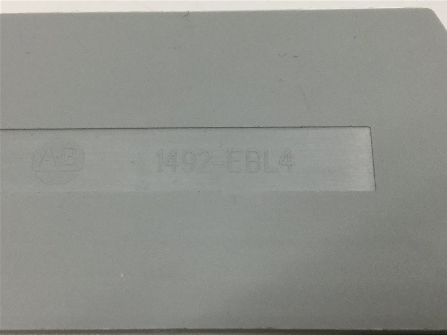 Used Lot of 35 AB Allen Bradley 1492-L4 Spring Clamp Screwless Terminal Blocks, Gray
