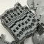 Used Lot of 35 AB Allen Bradley 1492-L4 Spring Clamp Screwless Terminal Blocks, Gray