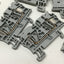 Used Lot of 35 AB Allen Bradley 1492-L4 Spring Clamp Screwless Terminal Blocks, Gray