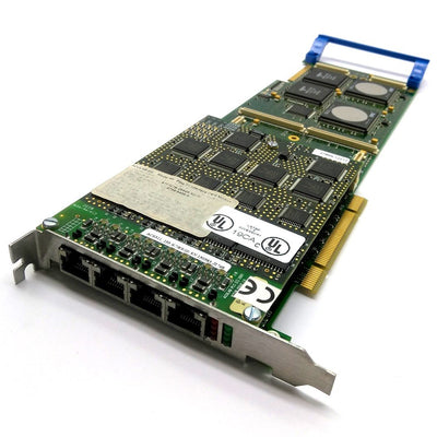 Used Aculab AC6190 Prosody X PCI Card, 4x RJ45, w/ AC6311 PMX Module, Octel 200/300