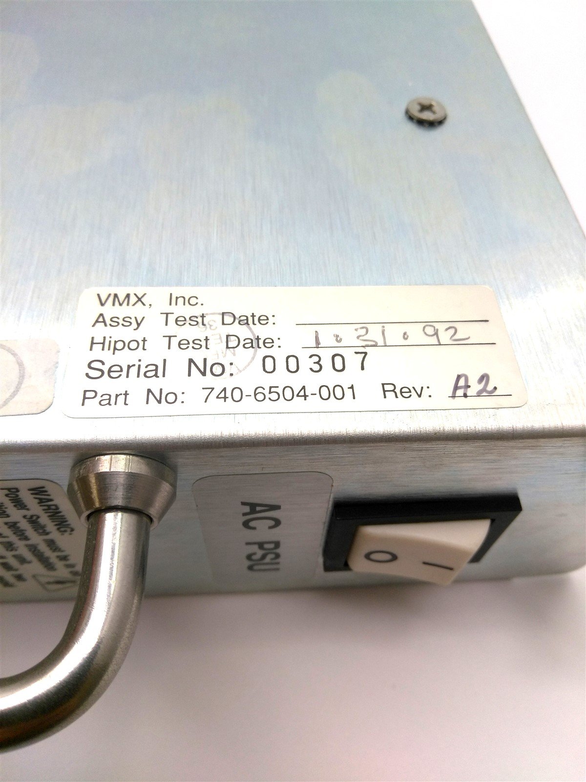 Used Octel 740-6504-001 AC Power Supply & 3.5" Floppy, FDD Cable, 115VAC
