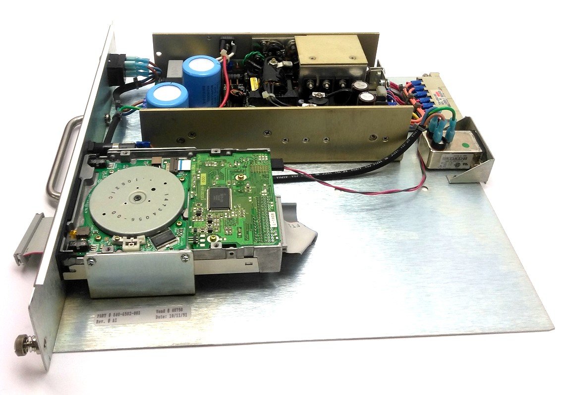 Used Octel 740-6504-001 AC Power Supply & 3.5" Floppy, FDD Cable, 115VAC