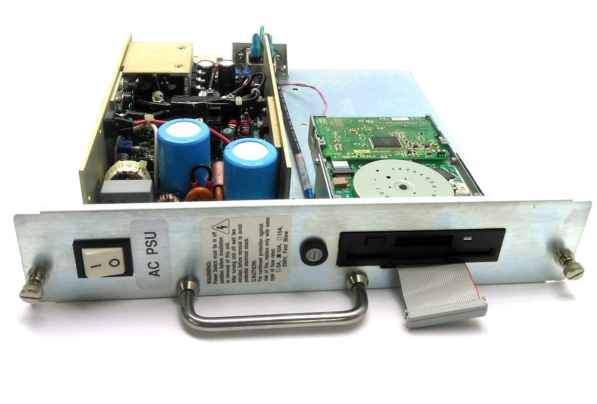 Used Octel 740-6504-001 AC Power Supply & 3.5" Floppy, FDD Cable, 115VAC
