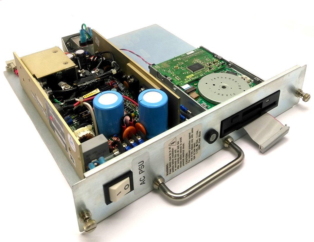Used Octel 740-6504-001 AC Power Supply & 3.5" Floppy, FDD Cable, 115VAC