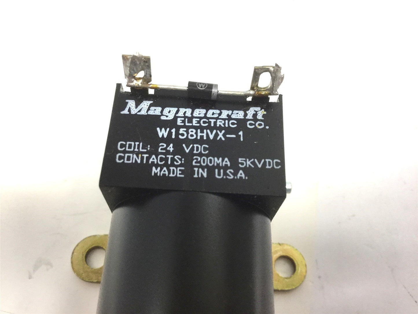 Used Magnecraft W158HVX-1 High Voltage Relay, Coil: 24 VDC, Contacts: 5K VDC 200MA