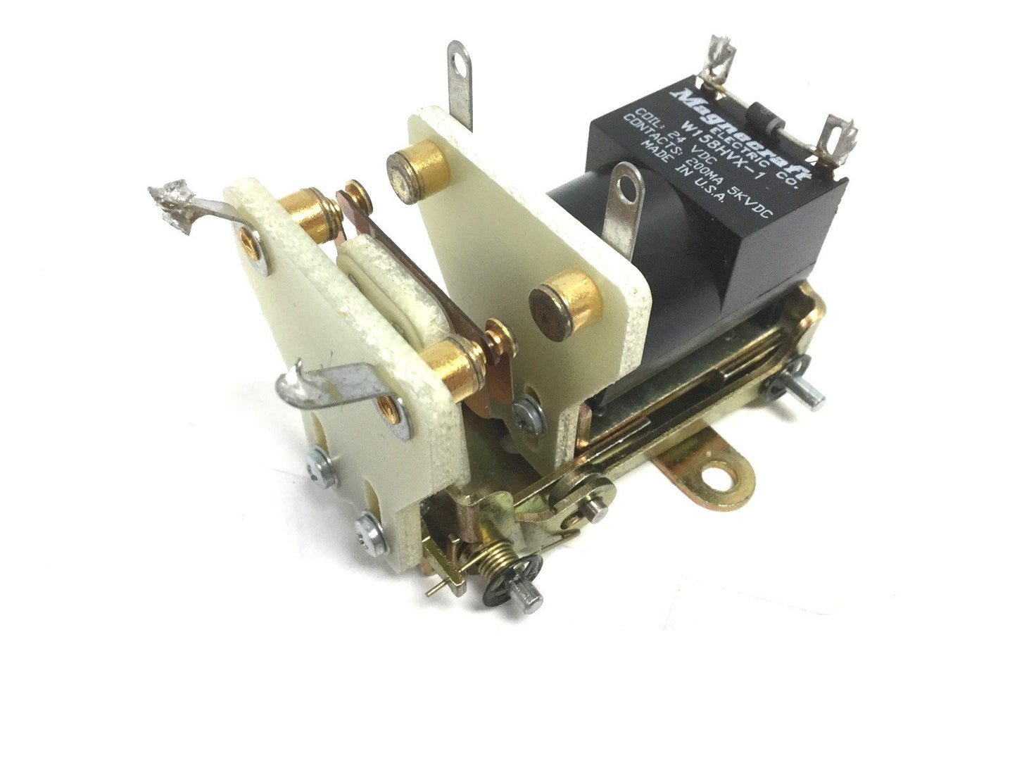 Used Magnecraft W158HVX-1 High Voltage Relay, Coil: 24 VDC, Contacts: 5K VDC 200MA