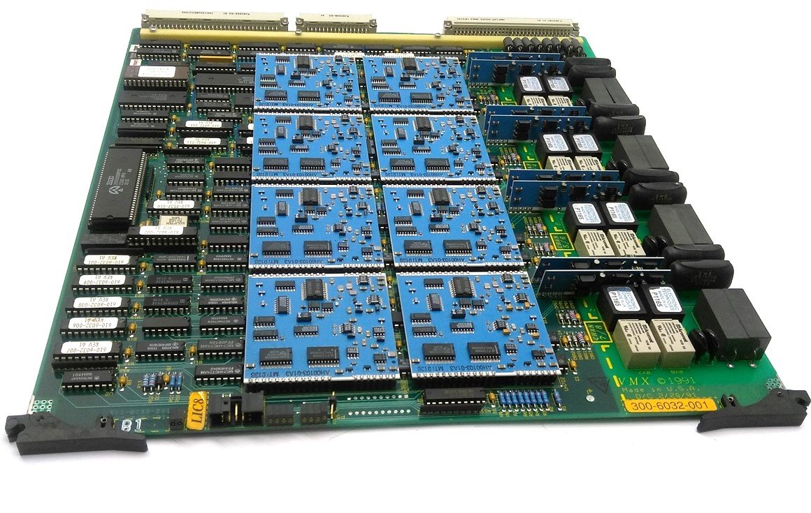 Used Octel 300-6032-001 Line Interface Card, LIC8, 8-Port, For Octel 200/300
