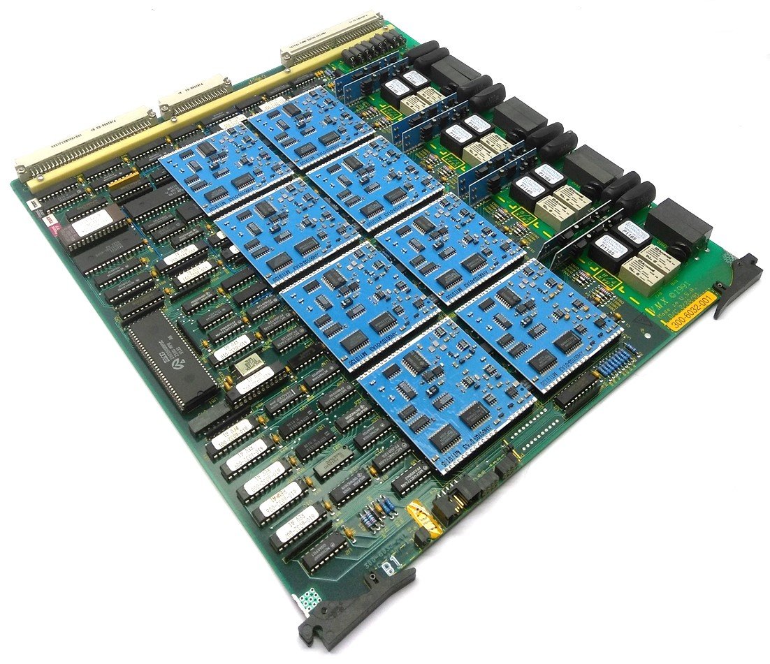 Used Octel 300-6032-001 Line Interface Card, LIC8, 8-Port, For Octel 200/300