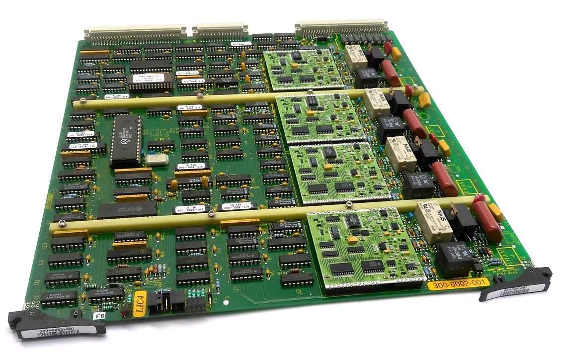 Used Octel 300-6002-001 Line Interface Card, LIC4, 4-Port, For Octel 200/300