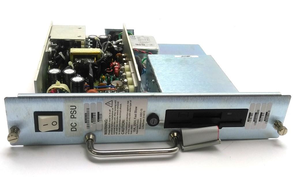 Used Octel 740-6506-001 DC Power Supply & 3.5" Floppy, FDD, Out: 42-60VDC In: 115VAC