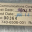 Used Octel 740-6506-001 DC Power Supply & 3.5" Floppy, FDD, Out: 42-60VDC In: 115VAC