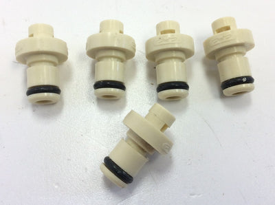 New – Open box Lot of 5 CPC Colder 1/16" Hose Barb Non-Valved Inline Coupling Insert Fittings