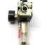 Used Watts B35-02AHCG Pneumatic Filter Regulator, 1/4"NPT, 0-160PSI w/ Shut Off Valve