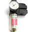 Used Watts B35-02AHCG Pneumatic Filter Regulator, 1/4"NPT, 0-160PSI w/ Shut Off Valve