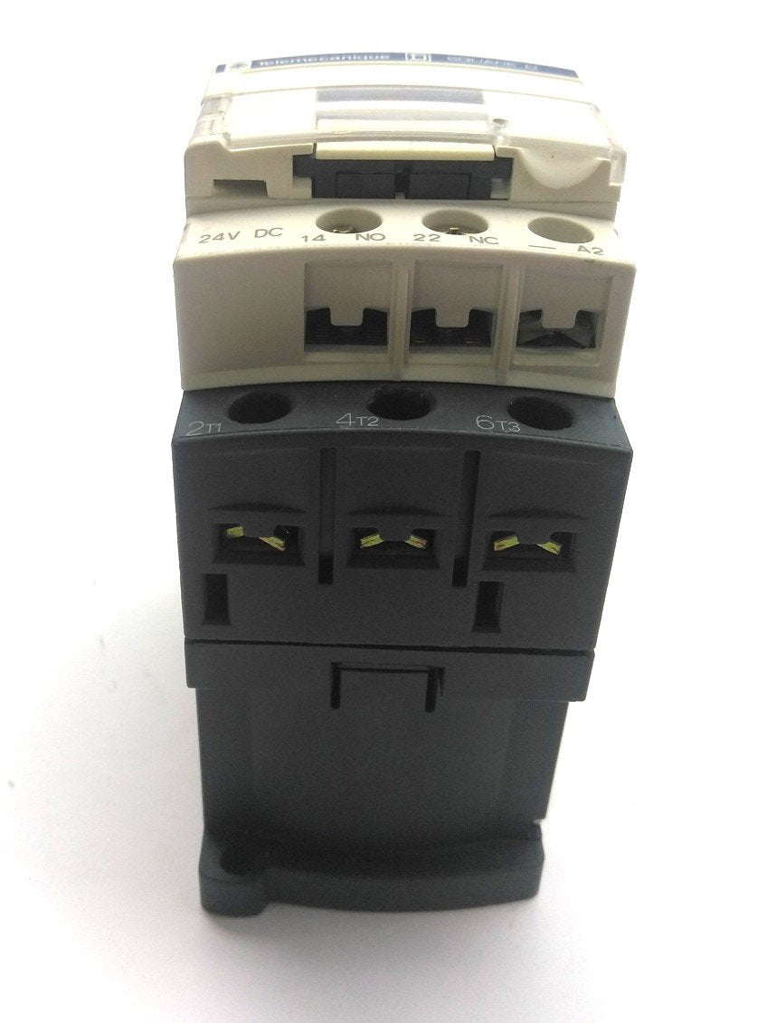 Used Square D LC1D09BD Contactor, 3-Pole N.O., 9A, 600V 7.5HP, Coil: 24VDC