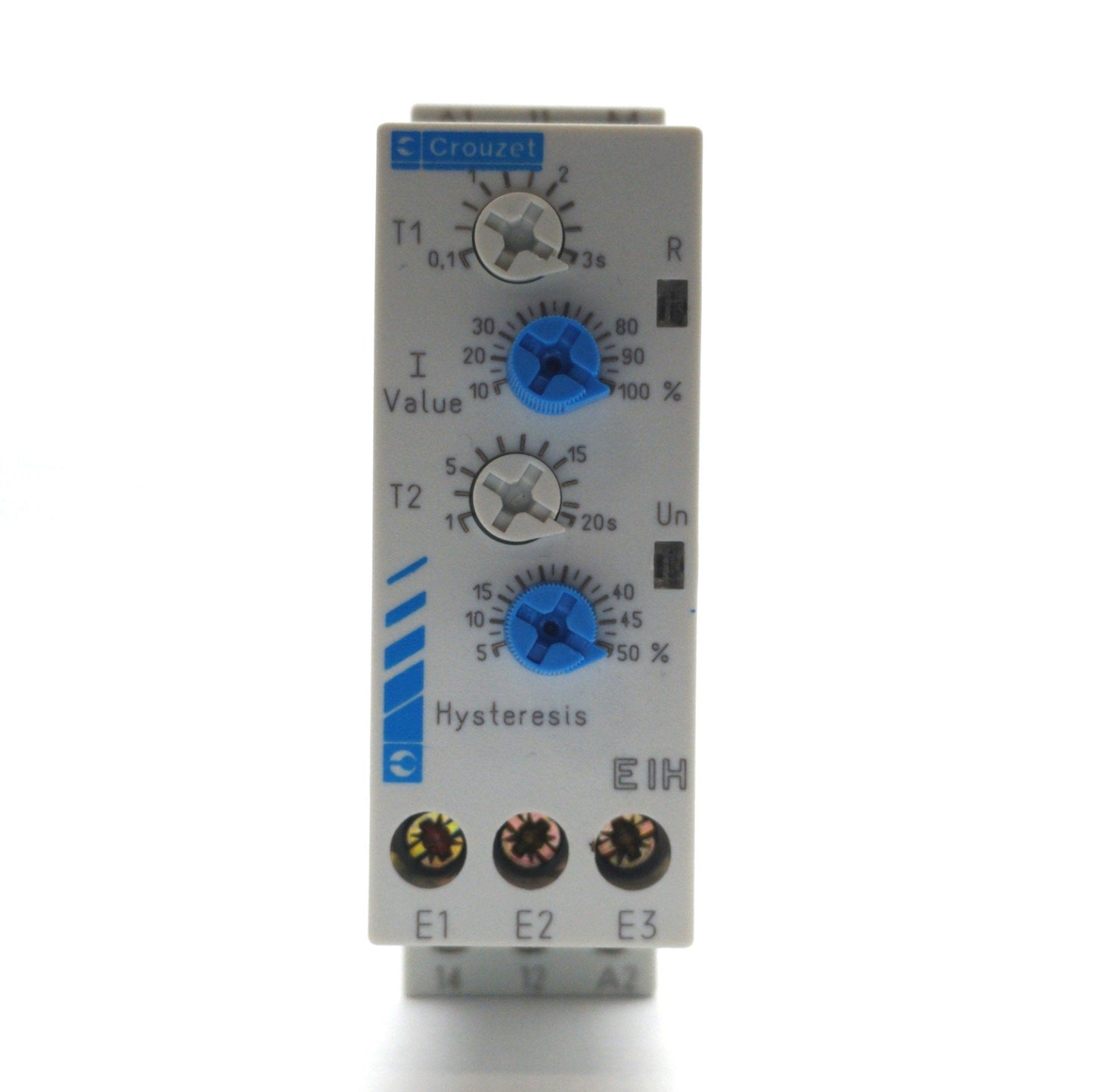 Used Crouzet 84871033 Current Monitoring Relay, 0.1-10A, SPDT 8A 250V, 120VAC Supply