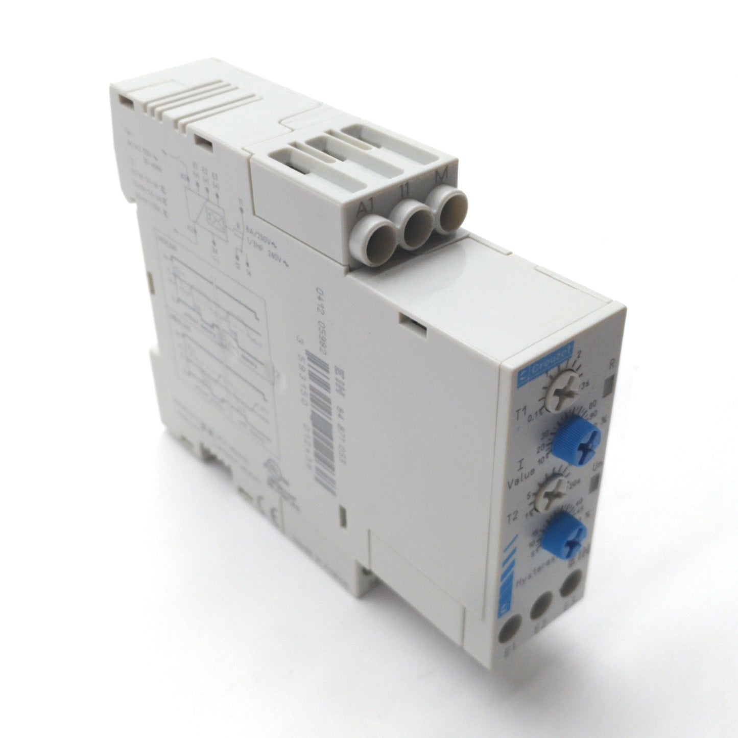 Used Crouzet 84871033 Current Monitoring Relay, 0.1-10A, SPDT 8A 250V, 120VAC Supply