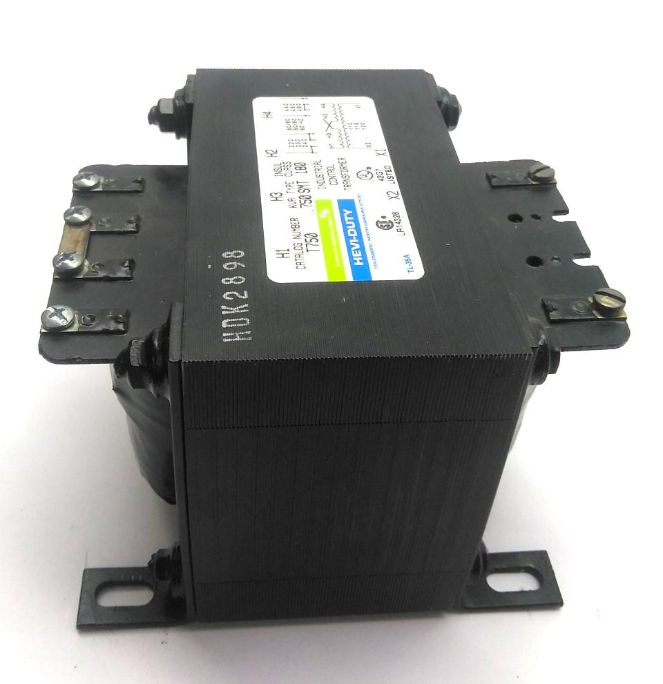 Used General Signal T750 Hevi-Duty Transformer, 1 Phase, 220/480V, .750KVA / 750VA